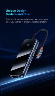 USB HUB Baseus AcmeJoy 7 in 1 (WKJZ010413) - Dark Gray