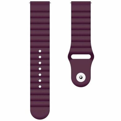 Ремешок Deexe Silicone Strap для часов с шириной крепления 22мм - Dark Purple