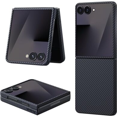 Защитный чехол Pitaka Ultra-Slim Case (FF) для Samsung Galaxy Flip 7 (FBFLIP7) - Black / Grey (Twill)