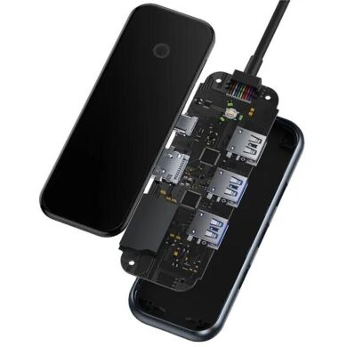 USB HUB Baseus AcmeJoy 7 in 1 (WKJZ010413) - Dark Gray