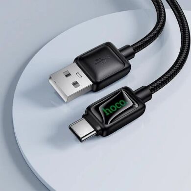 Кабель Hoco U146 Mundo USB to Type-C 36W (3A, 1.2m) - Black