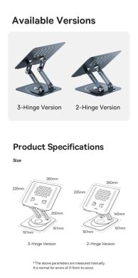 Подставка для ноутбука Baseus UltraStable Pro (B10059900811-01) - Space Grey