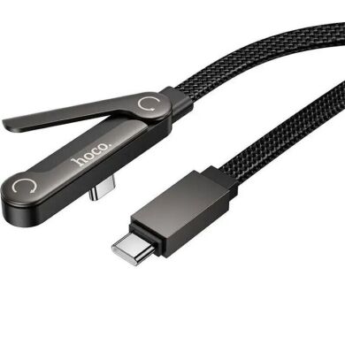 Кабель Hoco U150 Type-C to Type-C 60W (3A, 1.2m) - Black