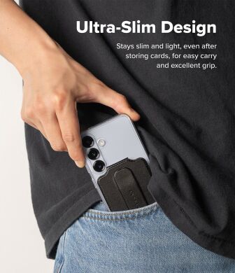 Кардхолдер Ringke Slide Grip Wallet Magnetic Edge (8800293855224) - Black