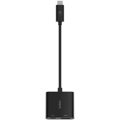 Перехідник Belkin Type-C to HDMI + Type-C (60W) AVC002BTBK - Black