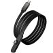 Кабель Hoco U150 Type-C to Type-C 60W (3A, 1.2m) - Black. Фото 4 из 9