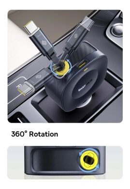 Автомобільний зарядний пристрій Baseus PrimeTrip VR2 30W 1C + кабель Type-C (C0206401) - Cosmic Black