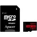 Карта памяти Apacer microSDHC UHS-I 32GB R100 V10 A1 + адаптер (AP32GMCSH10UB-R) - Black. Фото 1 из 2