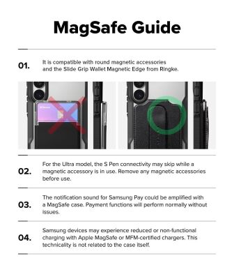 Захисний чохол Ringke Fusion X MagSafe для Samsung Galaxy S26 Plus (S947) 8800328815186 - Black