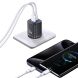 Сетевое зарядное устройство USAMS US-CC254 GaN 30W (USB + Type-C) - Black. Фото 5 из 17