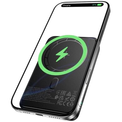 Внешний аккумулятор BOROFONE BJ82A Magnetic 22.5W+PD20W (10000mAh) - Black