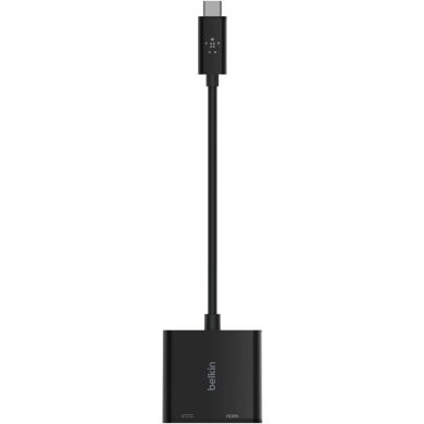 Перехідник Belkin Type-C to HDMI + Type-C (60W) AVC002BTBK - Black
