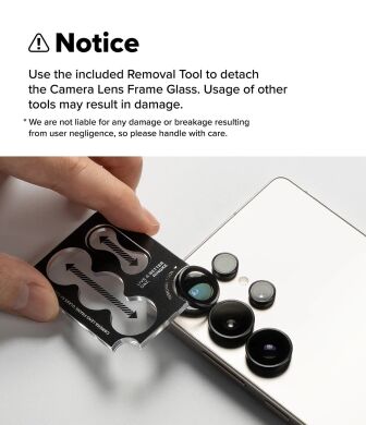 Комплект защитных стекол на камеру Ringke Camera Frame для Samsung Galaxy Flip 8 (8800380460621) - Black