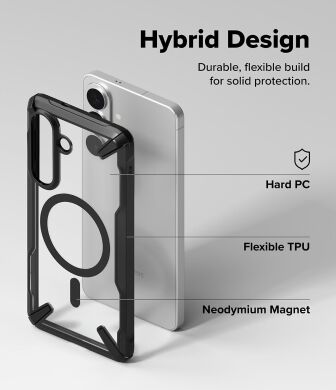 Захисний чохол Ringke Fusion X MagSafe для Samsung Galaxy S26 Plus (S947) 8800328815186 - Black