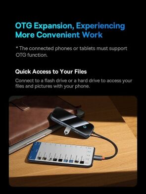 USB HUB Baseus AcmeJoy 7 in 1 (WKJZ010413) - Dark Gray