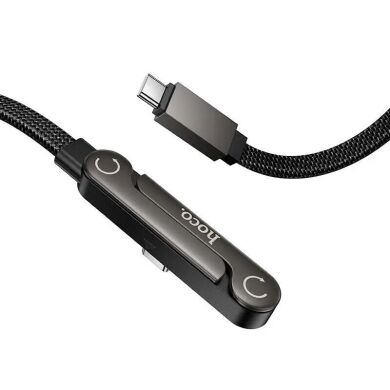 Кабель Hoco U150 Type-C to Type-C 60W (3A, 1.2m) - Black