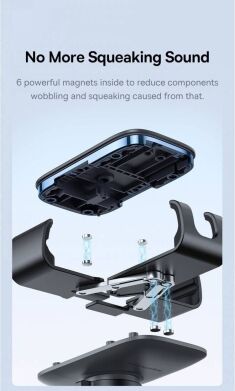 Автомобільний тримач Baseus Metal Age III Gravity Car Mount (Air Outlet Version) C40467600 - Grey