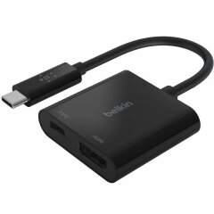 Перехідник Belkin Type-C to HDMI + Type-C (60W) AVC002BTBK - Black