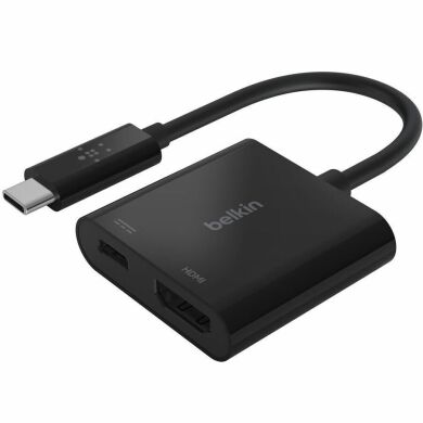 Перехідник Belkin Type-C to HDMI + Type-C (60W) AVC002BTBK - Black