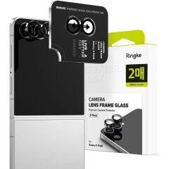 Комплект защитных стекол на камеру Ringke Camera Frame для Samsung Galaxy Flip 8 (8800380460621) - Black