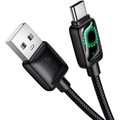 Кабель Hoco U146 Mundo USB to Type-C 36W (3A, 1.2m) - Black