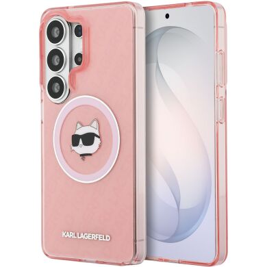 Защитный чехол Karl Lagerfeld IML Repeated Choupette MagSafe для Samsung Galaxy S26 Ultra (S948) KLHMS26LHMKBCHOP - Pink