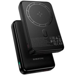 Внешний аккумулятор BOROFONE BJ82A Magnetic 22.5W+PD20W (10000mAh) - Black