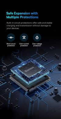 USB HUB Baseus AcmeJoy 7 in 1 (WKJZ010413) - Dark Gray