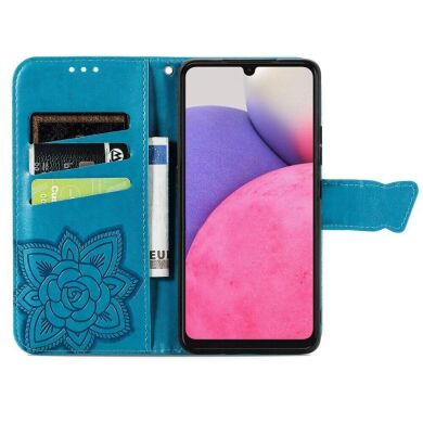 Чехол UniCase Butterfly Pattern для Samsung Galaxy A33 (A336) - Blue