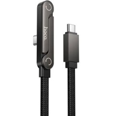 Кабель Hoco U150 Type-C to Type-C 60W (3A, 1.2m) - Black