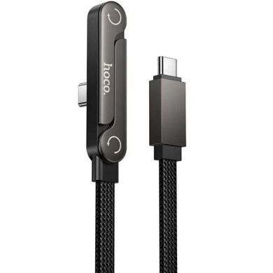 Кабель Hoco U150 Type-C to Type-C 60W (3A, 1.2m) - Black