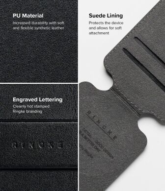 Кардхолдер Ringke Slide Grip Wallet Magnetic Edge (8800293855224) - Black