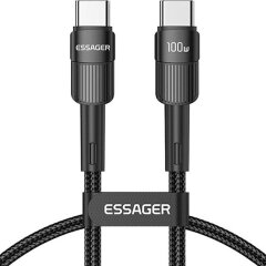 Кабель ESSAGER Star Type-C to Type-C (100W, 0.5m) EXCTT1-XCB01 - Black