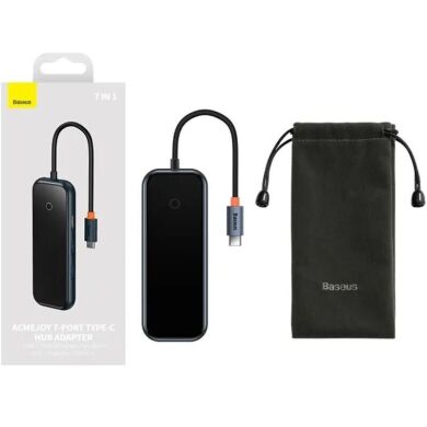 USB HUB Baseus AcmeJoy 7 in 1 (WKJZ010413) - Dark Gray