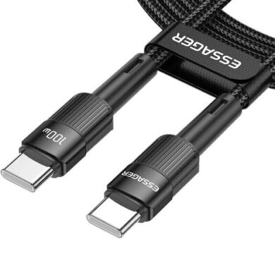Кабель ESSAGER Star Type-C to Type-C (100W, 0.5m) EXCTT1-XCB01 - Black