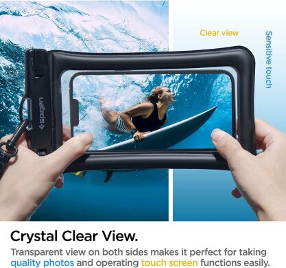 Комплект влагозащитных чехлов Spigen (SGP) Velo A610 Universal Waterproof Case - Crystal Clear