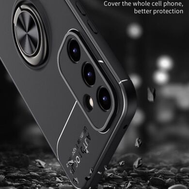 Защитный чехол UniCase Magnetic Ring для Samsung Galaxy A54 (A546) - Black / Red