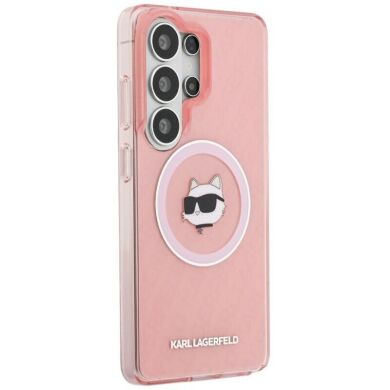 Защитный чехол Karl Lagerfeld IML Repeated Choupette MagSafe для Samsung Galaxy S26 Ultra (S948) KLHMS26LHMKBCHOP - Pink