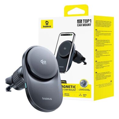 Автомобильный держатель с функцией беспроводной зарядки Baseus PrimeTrip VC2 Pro (C0013N00) - Black