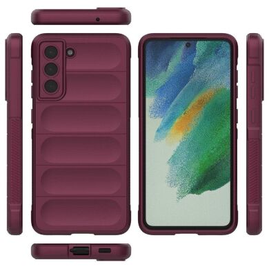 Защитный чехол Deexe Terra Case для Samsung Galaxy S21 FE (G990) - Wine Red