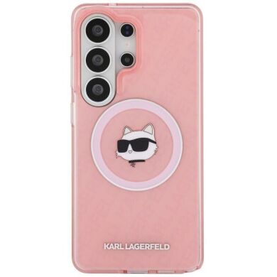 Защитный чехол Karl Lagerfeld IML Repeated Choupette MagSafe для Samsung Galaxy S26 Ultra (S948) KLHMS26LHMKBCHOP - Pink