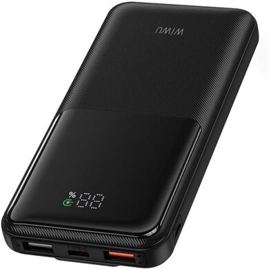 Внешний аккумулятор WIWU Wi-P081 22.5W (10000mAh) + кабель Type-C + Lightning - Black
