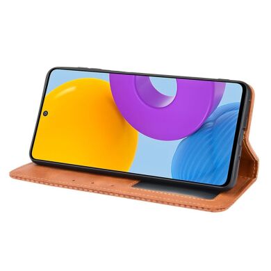 Чехол Deexe Retro Style для Galaxy M52 (M526) - Brown