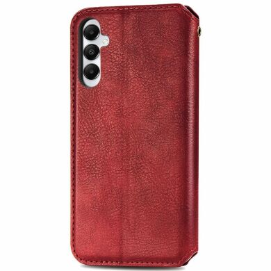 Чехол Deexe Rhombus Wallet для Samsung Galaxy A05s (A057) - Red