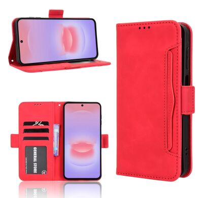 Чехол Deexe Wallet Stand для Samsung Galaxy A27 (A276) - Red