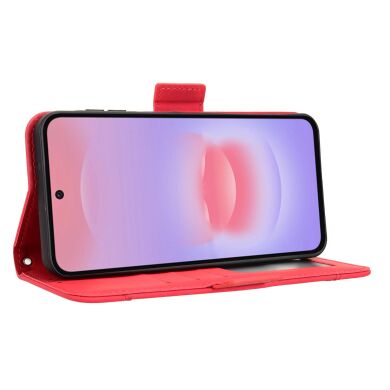 Чехол Deexe Wallet Stand для Samsung Galaxy A27 (A276) - Red