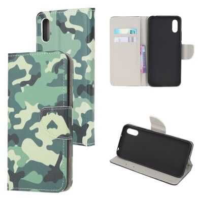 Чехол-книжка Deexe Color Wallet для Samsung Galaxy A02 (A022) - Camouflage