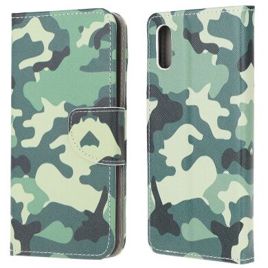 Чехол-книжка Deexe Color Wallet для Samsung Galaxy A02 (A022) - Camouflage