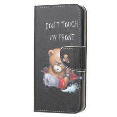 Чехол-книжка Deexe Color Wallet для Samsung Galaxy A20s (A207) - Vigilant Bear