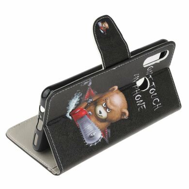 Чехол-книжка Deexe Color Wallet для Samsung Galaxy A20s (A207) - Vigilant Bear